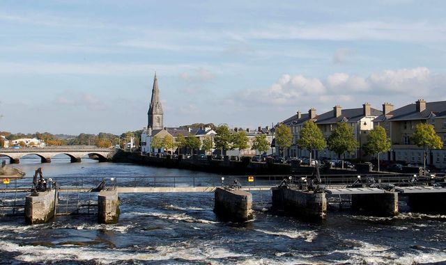 The town of Ballina, in County Mayo.