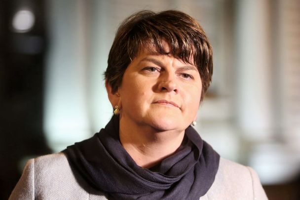 Arlene Foster, who recently announced her resignation as head of the DUP and as First Minister of Northern Ireland, pictured here in 2016.