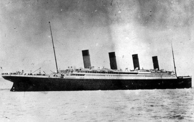 The Titanic sank on its maiden voyage in 1912 .