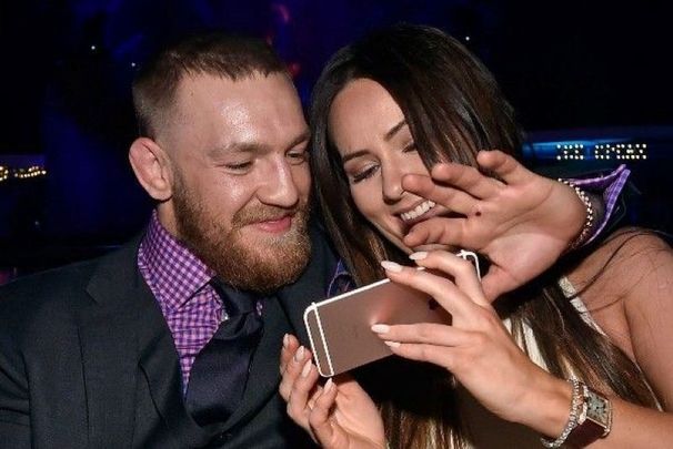 Conor McGregor and Dee Devlin in Las Vegas in 2016.