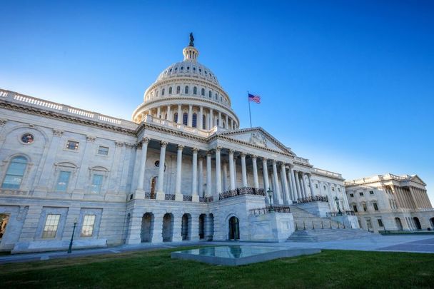 East Facade of the US Capitol Building in Washington, DC.