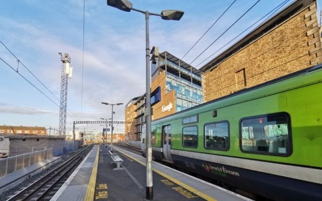The incident occurred at a DART station in North Dublin. 