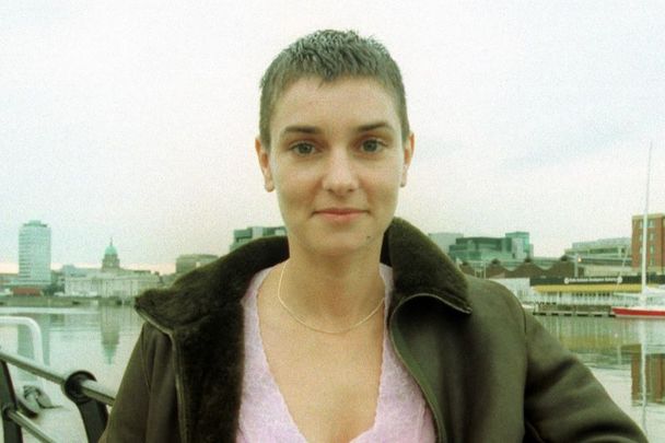 Sinead O\'Connor pictured here alongside the Liffey in Dublin in 2000.