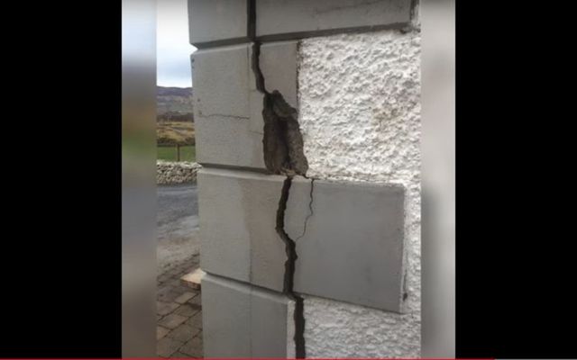 An example of a home in Co Donegal deteriorating thanks to mica.