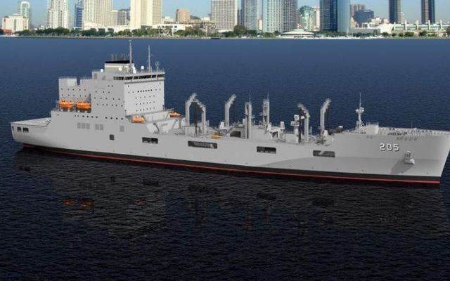 Artist\'s rendering of the USNS John Lewis. 