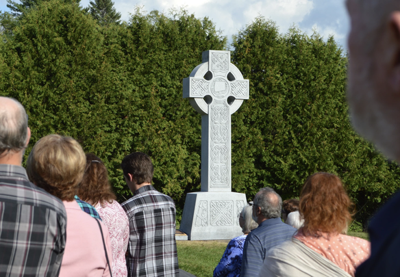 Celtic Cross, part of the memorial to the survivors of the Great Irish Famine at the Martindale Pioneer Cemetery, Quebec.