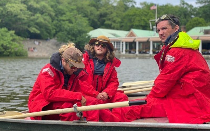 These three friends are rowing from New York to Ireland for charity