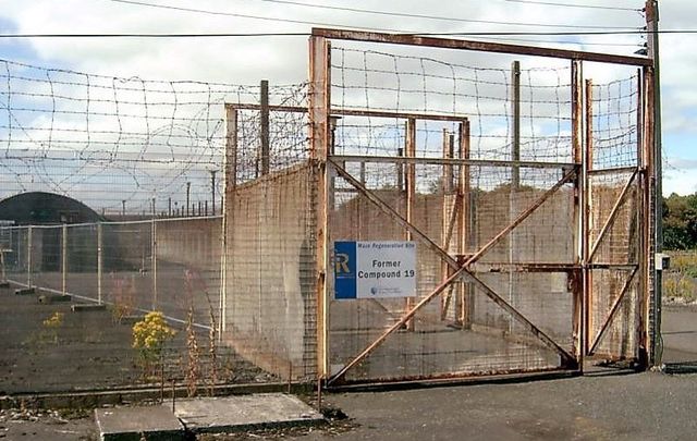 A picture taken in 2006 of the entrance to Compound 19 of the Long Kesh Internment Camp.