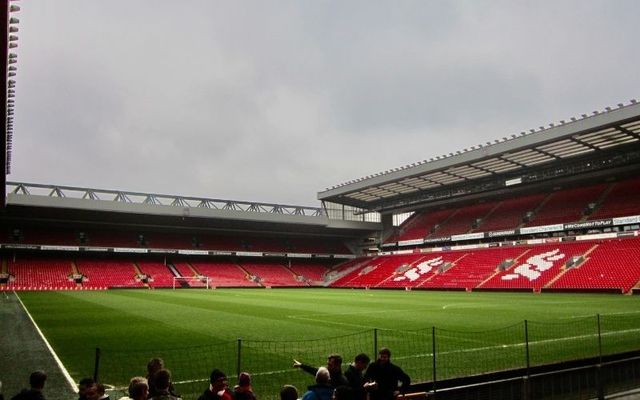 Anfield stadium is one of the most famous grounds in world soccer. 