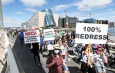 Thousands march in Dublin demanding 100% percent redress in mica scandal