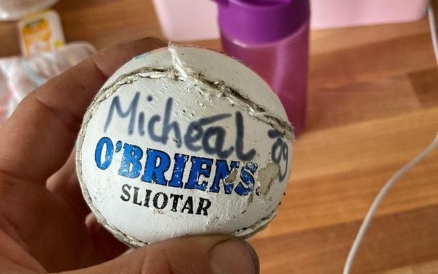 Micheál Óg Dwan-Fogarty\'s sliotar traveled more than 300 kilometers across the Irish Sea. 