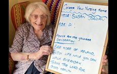 Elderly in Cavan post words of wisdom for the youth on Facebook