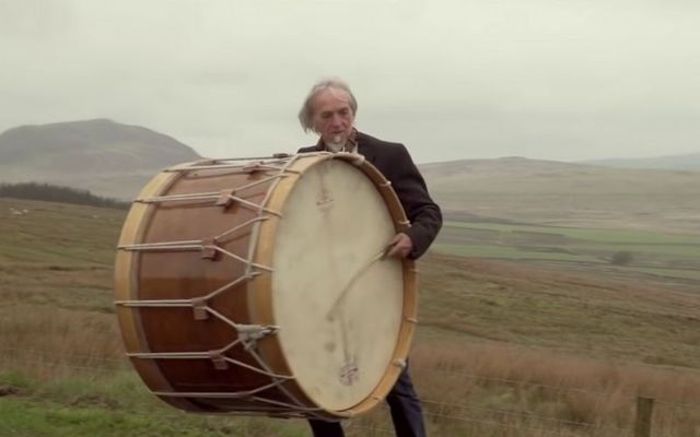 A Lambeg in action during the Lambeg Boogie. 