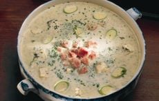 Straight from Ireland! Bacon, courgette, and Cashel Blue cheese soup recipe 