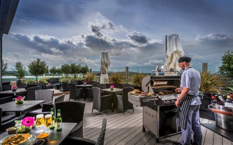 Rooftop Garden at the Lough Rea Hotel, Galway