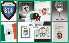 Find your unique Irish family crest at The Tinker's Cart