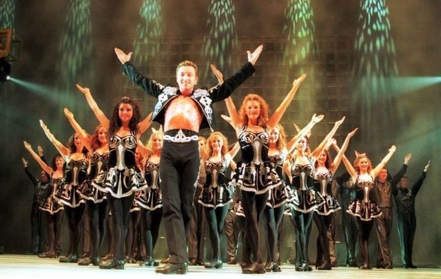 July 2, 1996: Michael Flatley with his new Irish dance show Lord of the Dance at the opening night in the Point Depot Theatre Dublin.