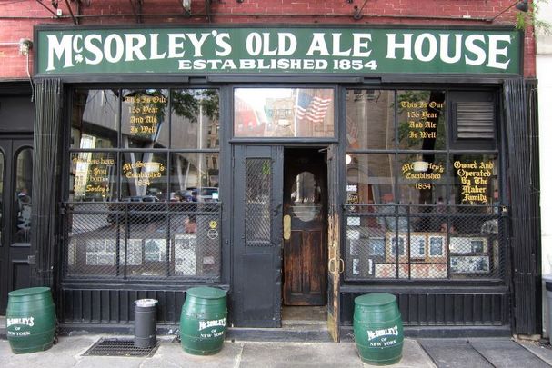 McSorley\'s Old Ale House on E 7th Street in New York City.