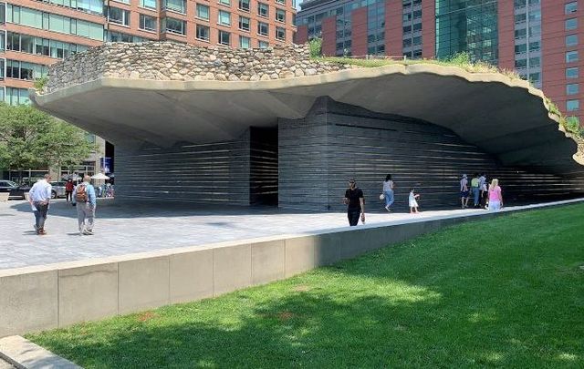 The Irish Hunger Memorial in New York City.