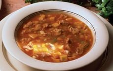 Cozy up to this nutritious Irish lamb and vegetable broth recipe