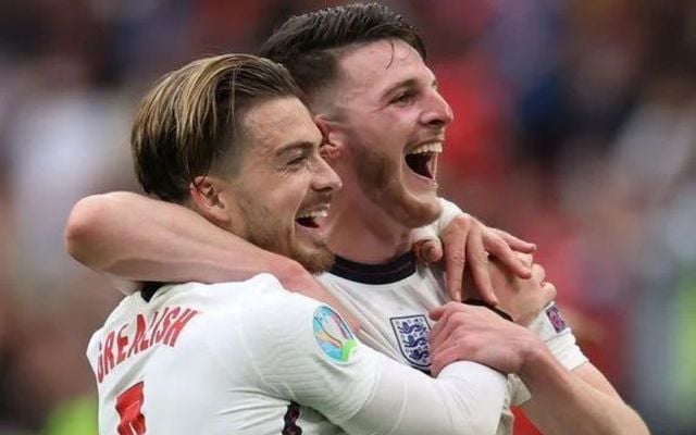 Jack Grealish (left) and Declan Rice (right) both represented Ireland earlier in their careers. 