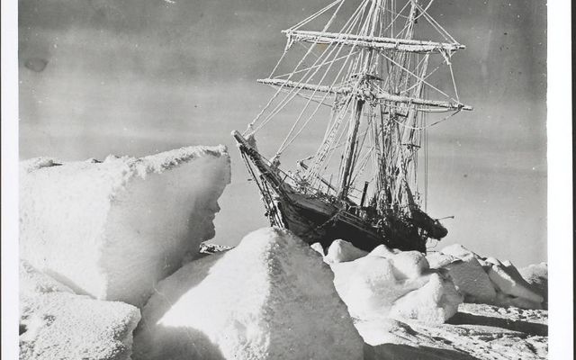 Endurance trapped in pack ice in the Weddell Sea in 1915. 