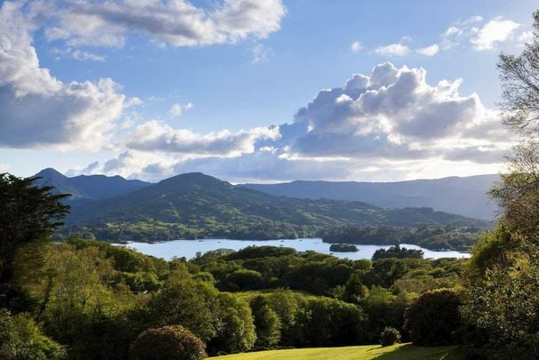 A view of Bantry Bay and the Caha Mountains from Glengariff Golf Course.