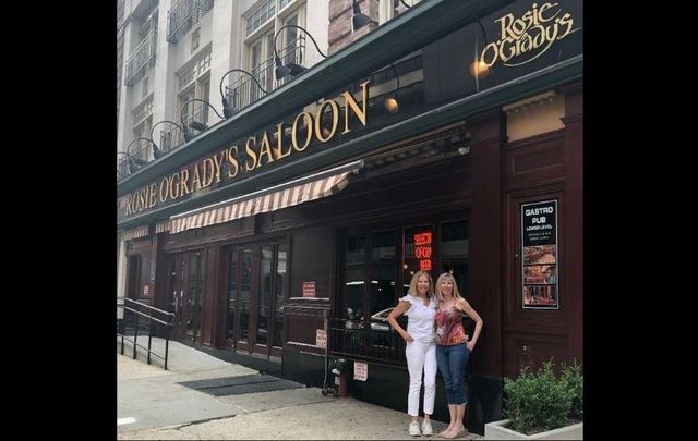 Katherine Simmons outside of Rosie O\'Grady\'s in New York City.