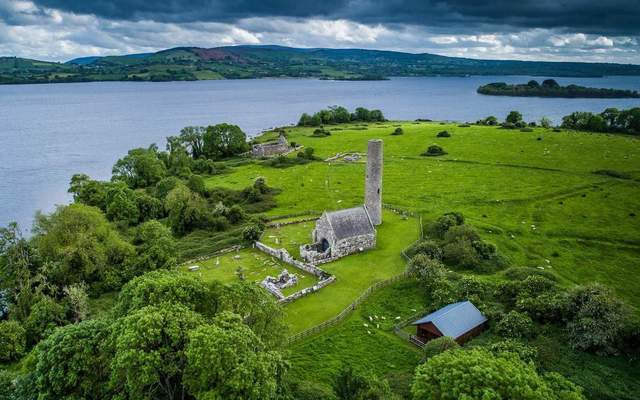 Holy Island, or Inis Cealtra, Lough Derg, County Clare.