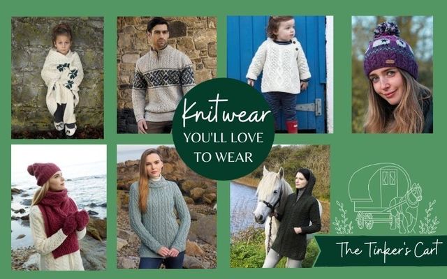 Shop stylish and traditional Irish knitwear from The Tinker\'s Cart