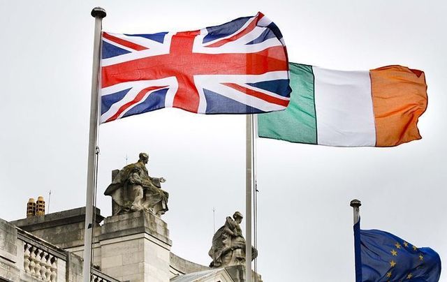 May 17, 2011: The British Flag flying in front of Government Buildings on the day of Queen Elizabeth II\'s visit.