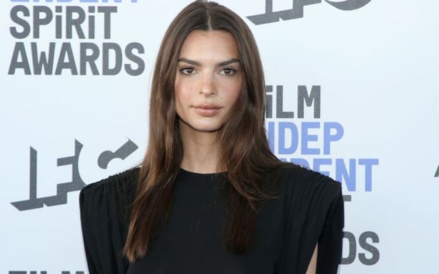 American model Emily Ratajkowski at the 2020 Film Independent Spirit Awards in Santa Monica in February 2020.