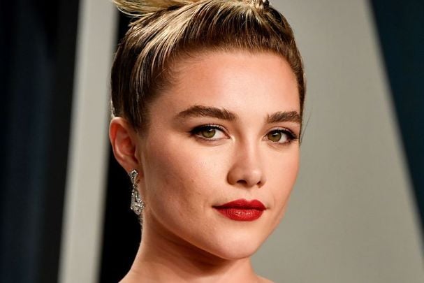 Florence Pugh, pictured here at the 2020 Vanity Fair Oscar Party 
