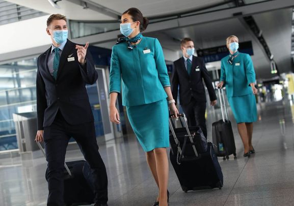 Aer Lingus cabin crew ready to take off!
