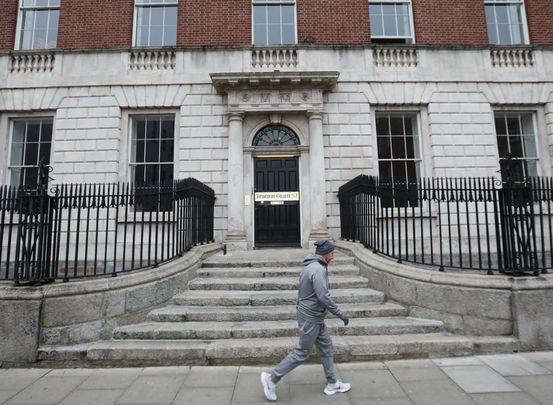 The entrance to the \"old building\" of Belvedere College in Dublin 1.