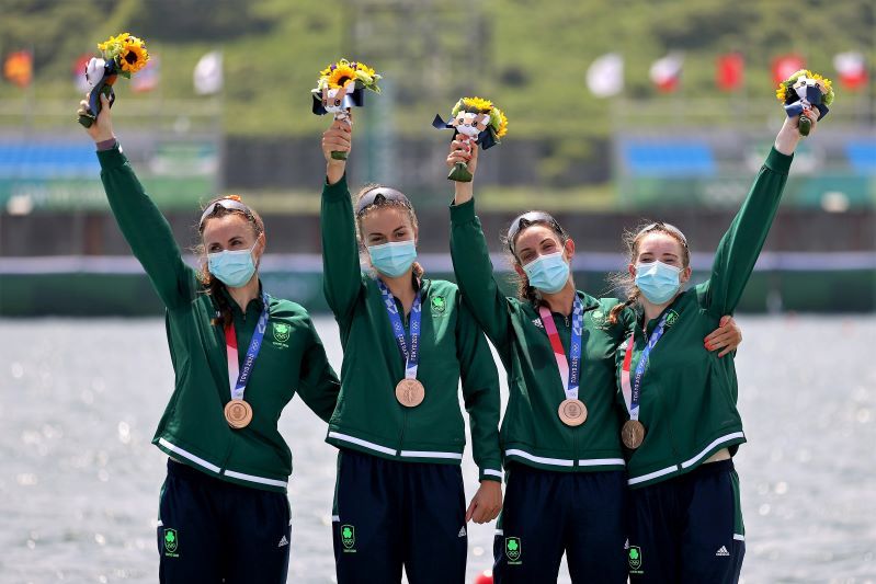 Ireland wins Bronze in Women's Four rowing at 2020 Olympics