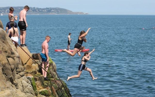 Members of the public enjoy Ireland\'s recent heat wave. 