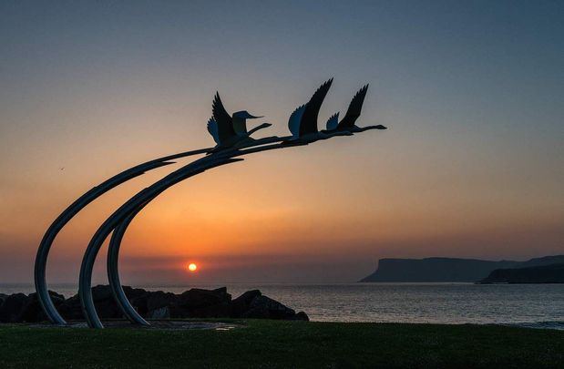 The Children of Lir: Just one of the Irish myths and legends connected to Ballycastle, in County Antrim.