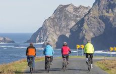 Exploring the Atlantic Ocean's coast at Glencolmcille, in County Donegal