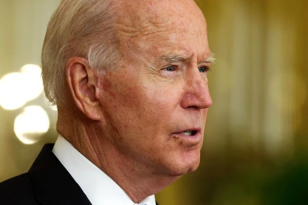 August 11, 2021: U.S. President Joe Biden speaks during an East Room event at the White House in Washington, DC. 