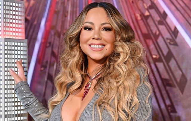 December 17, 2019: Mariah Carey lights the Empire State Building in celebration of the 25th anniversary of \"All I Want For Christmas Is You\" at the Empire State Building in New York City.