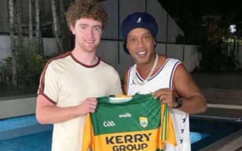TikTok goal! Kerry Gaelic footballer has befriended Brazilian soccer star Ronaldinho