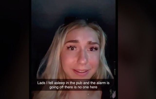 Emma Choptiany got locked inside a Tipperary pub after falling asleep in the bathroom.