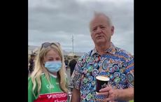 WATCH: Bill Murray enters raffle for signed Mayo jersey during tour of Ireland