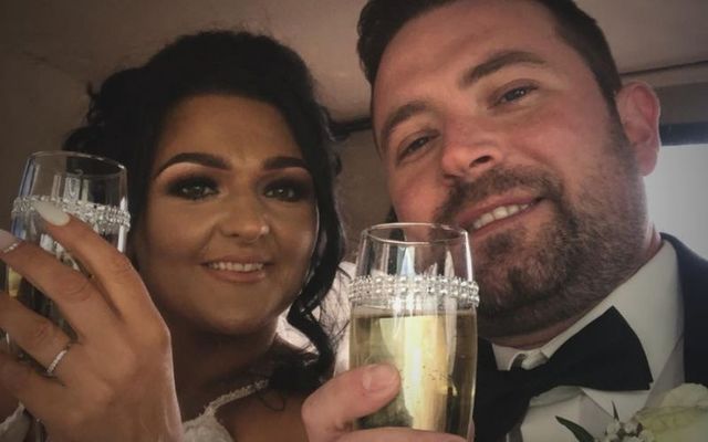 Josh and Samantha Willis on their wedding day in 2019.