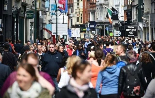The Irish population has risen above 5 million for the first time since Famine