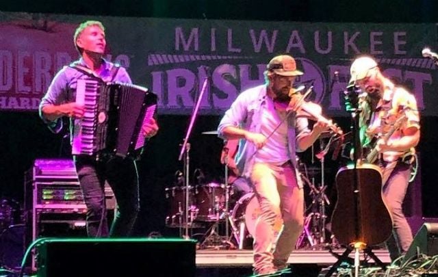 Scythian performing at the 2021 Milwaukee Irish Fest.