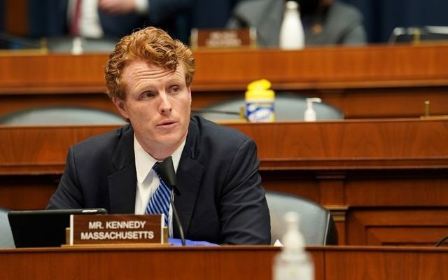 Joseph Kennedy III speaks in Congress in May 2020. 