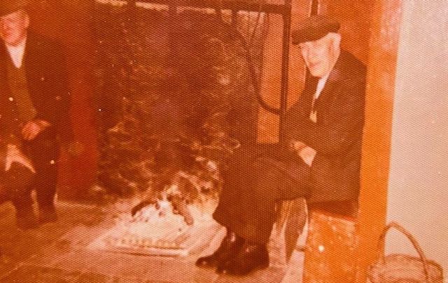 In the McGarry household Lusmagh, Offaly -  Packie Killeen\'s (on the right) prime hearthside seat was reserved for him when he visited and watched the 6 pm news every day on RTE television.