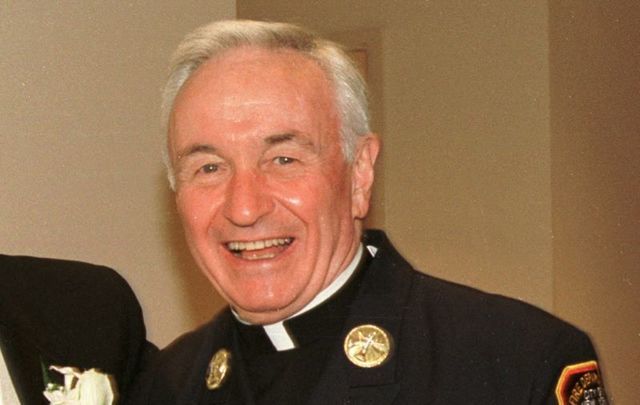 Father Mychal Judge pictured in July 2001. 